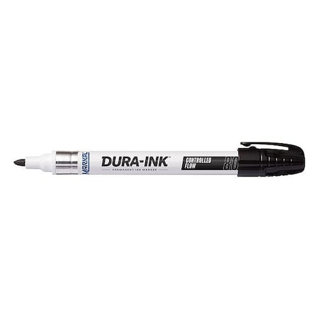 Waterproof Permanent Marker, Smear-Resistant, Fine Tip, Black
