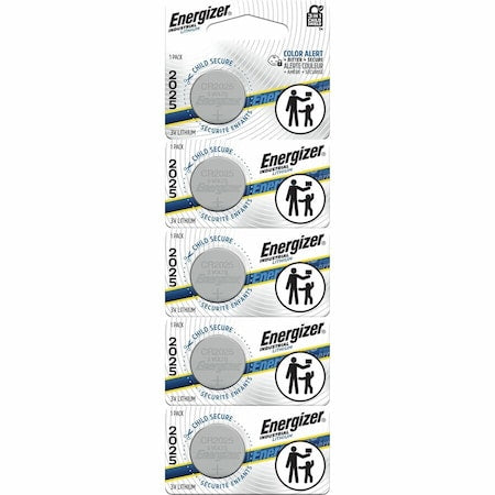 Coin Cell Battery, 170 mAh Cap, 3V DC, PK5