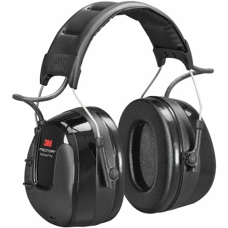 Headset, 26dB, Headband, Black, AA Batteries