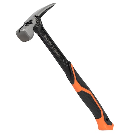 Claw Hammer, 16 in L, 1 5/8 in dia., Steel