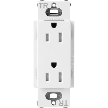 Straight Blade Receptacle, 15 A, 125V AC, 2 Pole