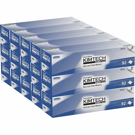 Delicate Task Wipes, Pop-Up Box, 2 Ply, White, 92 Sheets/Box, 15 PK