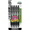 Z-Grip Retractable Ballpoint 1.0mm Black 5pk