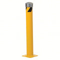 Bollard , 36 in H, Yellow , Carbon Steel