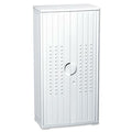 Rough n Ready Storage Cabinet, Platinum Granite, HDPE, 4 Shelves, 33 in W x 22 in D x 66 in H