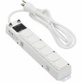 Power Strip, Hospital Grade, 6 5-15R-HG, 5-15P-HG, 7 ft., White