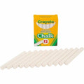 Nontoxic Anti-Dust Chalk, 3" x 0.31" Diameter, White, PK12
