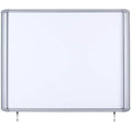 MasterVision Outdoor Locking Magnetic Dry Erase Board, Weather Resistant, 39" x 48", Aluminum Frame