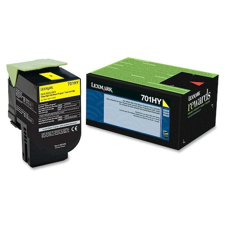 Toner For CS310 701HY, Yellow, 3K Pages