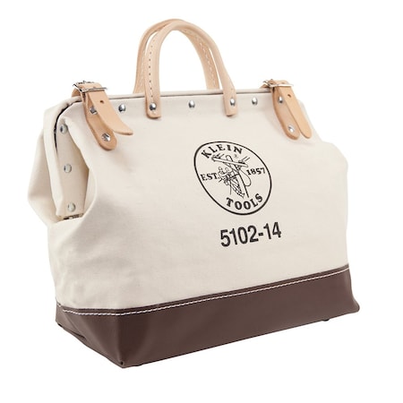 Tool Bag, Brown, Canvas, 1 Pockets