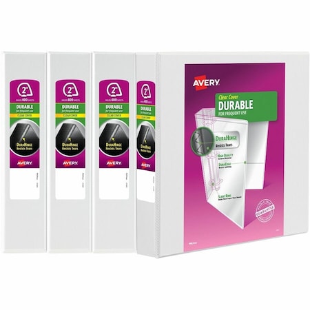 Binder, Durable Clear View 3 Ring, PK4