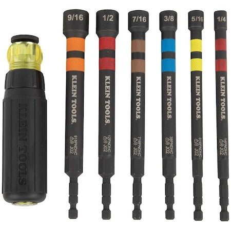Magnetic Color-Coded Power Driver, 7PC
