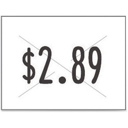 Pricing Labels,White,5/8"" W,PK3