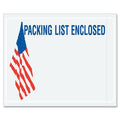 Packing List Envelopes, Bl/Rd/Wht, PK1000