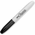 Permanent Marker, Chisel, Fine Tip, 12 PK