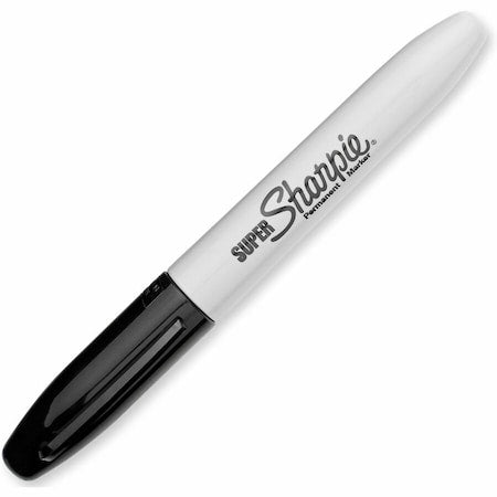Permanent Marker, Chisel, Fine Tip, 12 PK