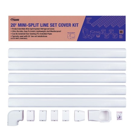 Line Cover Kit, White, 20 ft