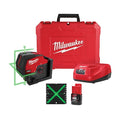 M12 Green Cross Line & Plumb Points Laser Kit
