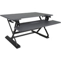 Height Adjustable Standing Desk with Keyboard Tray Standing Desk Converter, 23 in D X 36 in W X