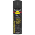 High Temperature Spray Paint, Black, Flat, Solvent, 15 oz