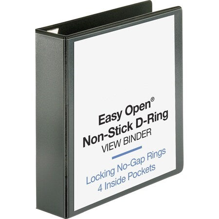 Ring Binder, Black, Clear Sleeve