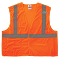 Safety Vest, Breakaway, Mesh, HV, Or, S/M