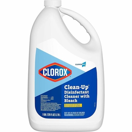 Clorox Disinfectant Cleaner with Bleach Refill, 1 gal. Jug, Unscented, 4 PK