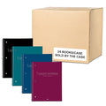 Case of Wirebound Notebooks, 10.5"x8", 1 Subject, 70 sht, Asstd. Cover Color, College Ruled w/Margin, PK24