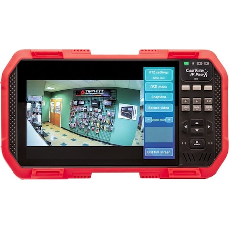 IP and HD Camera Tester, Gray/Red, Plastic