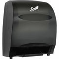 Essential Electronic Hard Roll Towel Dispenser, Black, Purple Core, 12.70" x 15.76" x 9.57", Qty 1
