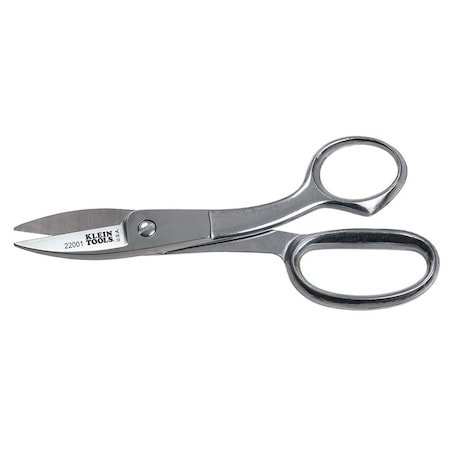 Shop Shears, 8 In. L, Nickel Chrome