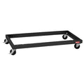 Caster Kit, Carbon Steel, Blk, 24"Dx36"W