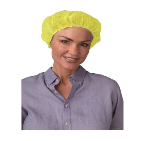 Bouffant Caps, White, 24 In, PK500, PK500