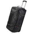 Black Water-Resistant Wheeled Duffel Bag - L