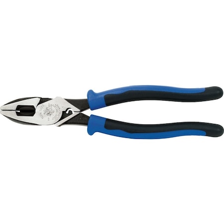 9 1/2 in 2000(TM) Linemans Plier High Leverage w/ Fish Tape Puller, Wire Crimper, Steel