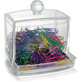 Self-Dispensing Paper Clip Holder, Clear
