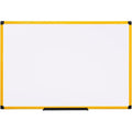 Dry Erase Board, Steel, 23 39/64 in, 35 13/32 in, Aluminum Frame, White, Matte