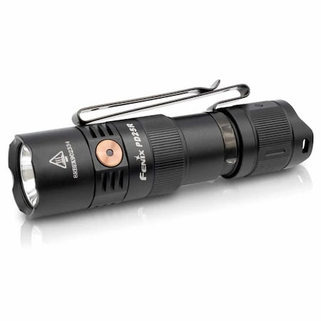 Tactical Mini Flshlght, Alum, Black, 800lm