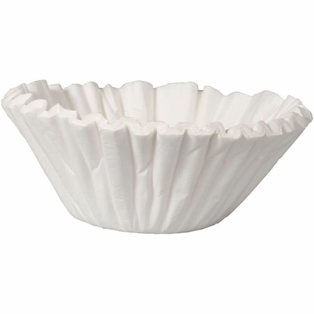 Coffee Filters, 8 to 12 Cup Size, Flat Bottom, PK100
