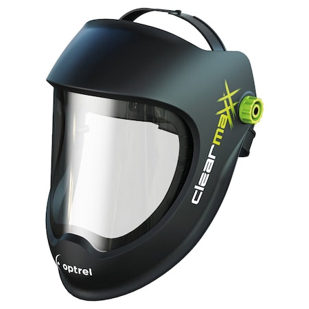Face Shield, Clear Visor, 8 in Height, Ratchet Suspension