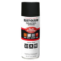 Spray Paint, Black, Ultra-Flat, Solvent, 12 oz