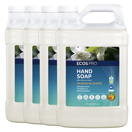Hand Soap, Biodegradable, Orange Blossom, 4 PK