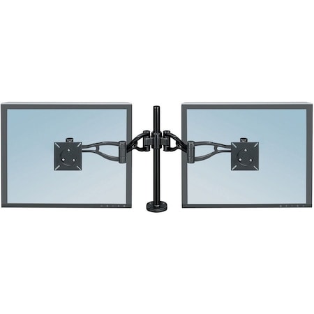 Dual Monitor Arm, Black, Steel