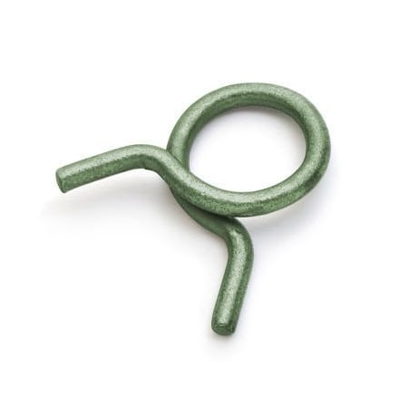 Wire Hose Clamp, 1 1/32"Max ID, Green, PK25