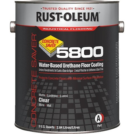 1 gal Floor Coating, Matte Finish, Clear, Water Base