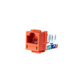 Hubbell Xcelerator HXJ5EOR Cat.5e Keystone Jack - 1 x RJ-45 Network Female - Orange