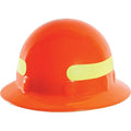 Hard Hat, Thermoplastic, 8-Point Point Type 1, Class E, Orange