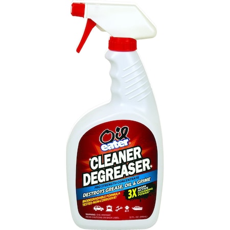 Cleaner/Degreaser, 32 Oz Trigger Spray Bottle, Liquid, Clear