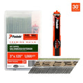 Collated Framing Nail, 3 in L, Not Applicable, Hot Dipped Galvanized, Offset Round Head, 30 Degrees