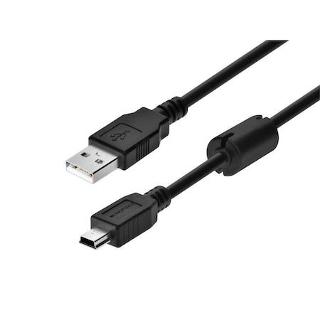 Standard USB Cable, Black, 6ft L